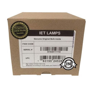 IET Lamps Genuine OEM Replacement Lamp for Christie LWU501i Projector - One Year Warranty - Power by Philips