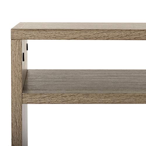 Safavieh FOX4279A Home Collection Marina Retro Mid Century Wood Etagere, Oak and Black