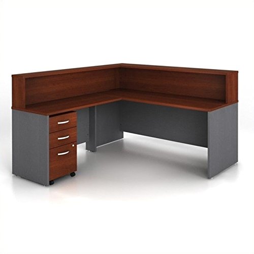 Bush Business Series C 4-Piece L-Shape Reception Computer Desk