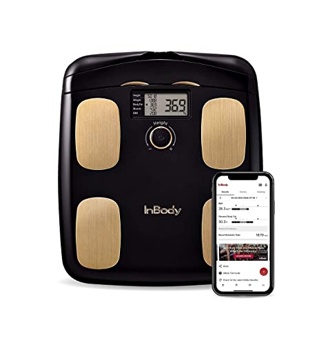 InBody Bundle - H20N Smart Full Body Composition Analyzer Scale (Midnight Black) + Band 2 Activity Tracker with Body Composition, Sleep Monitor, and Notifications (Modern Navy)