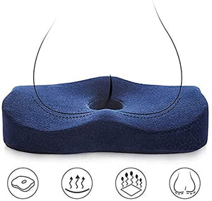 GIENEX Enhanced Seat Cushion - Orthopedic Memory Coccyx Cushion for Tailbone Pain