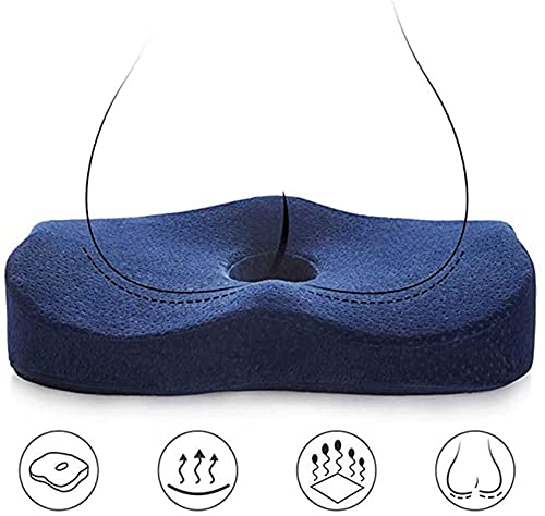 GIENEX Enhanced Seat Cushion - Orthopedic Memory Coccyx Cushion for Tailbone Pain