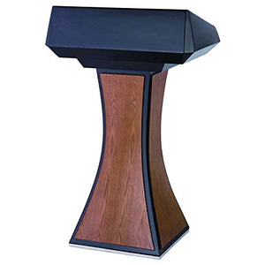 None Lectern Podium Stand - Standing Reading Desk for Conference Rooms, Churches, and Schools