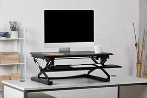 OFM Height Adjustable Sit to Stand Desktop in Black