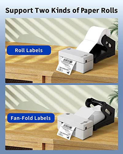 HD Thermal Shipping Label Printer for Shipping Packages - Mini Desktop Label Printers for Thermal Printer Labels - Thermal Label Printer for PC&MAC, 4x6 Shipping Label Printer for Small Business -Grey