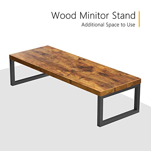 CubiCubi L-Shaped Desk Computer Corner Desk, Home Office Gaming Table, Sturdy Writing Workstation with Small Table, Space-Saving, Easy to Assemble, Rustic Brown
