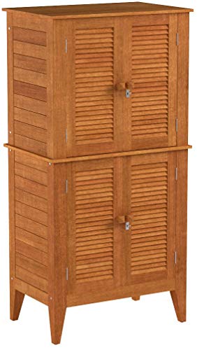 Home Styles Montego Bay Outdoor Multi-Purpose Storage Cabinet, Four Door