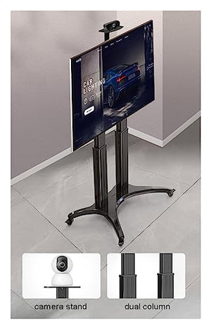 SHYKEY Aluminum AVF1800-70-1P TV Mobile Cart 65"-85" LED LCD Plasma TV Trolley Stand