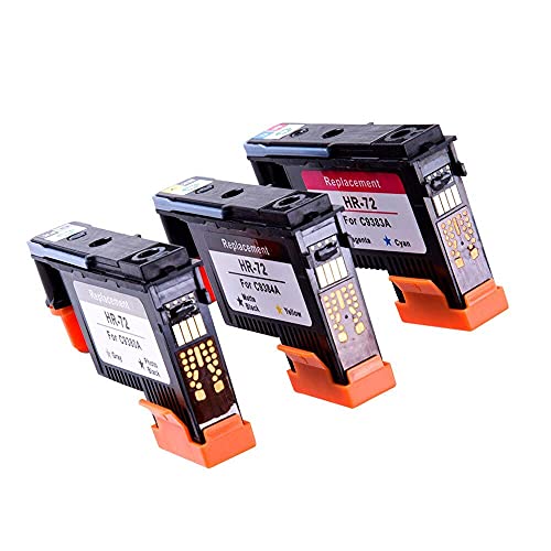 zzsbybgxfc Accessories for Printer PRTA04171 3Pcs C9380A C9383A C9384A Printhead Print Head for HP 72 T1100 T1120 T1120ps T1200 T1300 T1300ps T2300 T610 T770 T790 T795