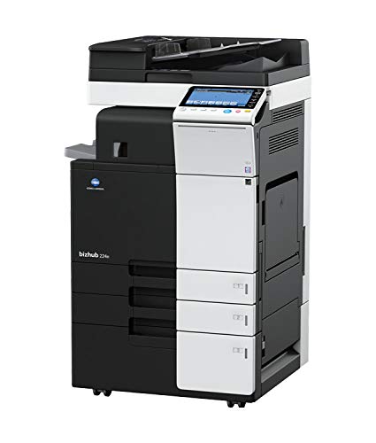Konica Minolta bizhub C224 Copier-Printer-Scanner 22ppm Color & Black White-2 Trays and Cabinet.