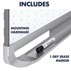 Quartet Whiteboard, White Board, Dry Erase Board, 4' x 3', Aluminum Frame, Prestige 2 Total Erase (TE544AP2)