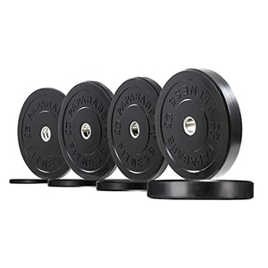 papababe Bumper Plates 2 inch Olympic Weight Plate with Steel Insert Bumper Weights Set Free Weight Plates ( 190 lb Set)