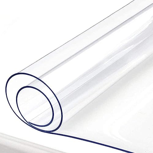 PHONME Clear Wood Floor Protector Mat, Transparent Carpet Chair Desk Mat, 1.5mm Waterproof Skid-Resistant (140 * 200cm)