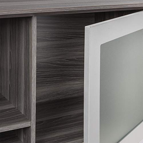 Safco Products MNH72LGS Medina Hutch Cabinet, 72", Gray Steel