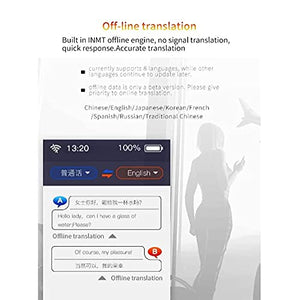 UsmAsk Language Translator Device, 3.0-Inch Touch Screen, WiFi/Hotspot, 117 Languages, Travel & Business Companion