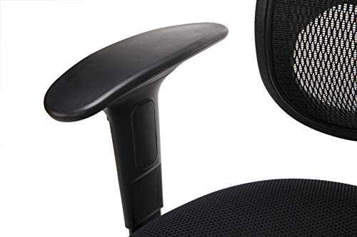 OFM Comfort Series Ergonomic Mesh Swivel Task Chair with Arms and Drafting Kit, Mid Back, in Black (130-AA3-DK-A05)