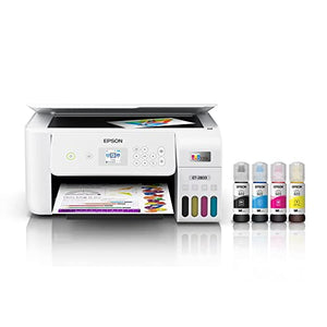 Epson EcoTank ET-28 03 Series Wireless All-in-One Color Inkjet Cartridge-Free Supertank Printer - Print Copy Scan - Voice-Activated Printing - Mobile Printing - 1.44" Color LCD - Print Up to 10 ppm