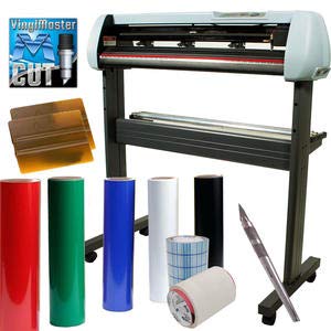28" SC2 Vinyl Cutter Plotter Machine w/Catch Basket, Oracal 651, Tape, Tools (Signshop Bundle)