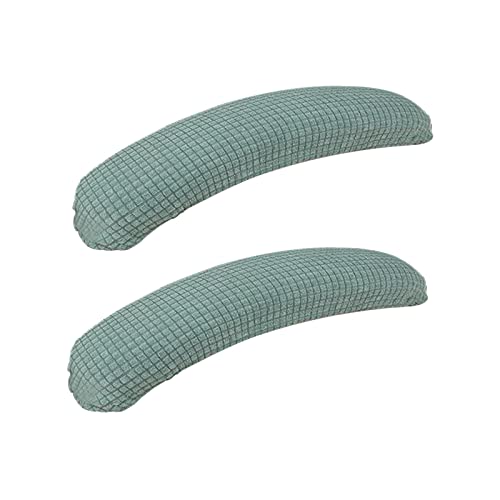 NOALED Removable Office Chair Armrest Covers, 2 Pieces, Washable Gaming Chair Protectors, Green