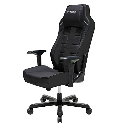 DXRacer OH/BF120/N Boss Series Black Gaming Chair - Includes 1 Free Cushion