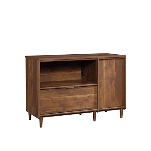 Sauder Clifford Place Credenza, Grand Walnut Finish - TV Stand for TVs up to 46