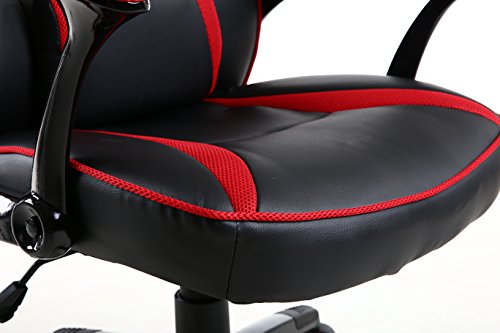 BTEXPERT Ergonomic High Back PU Leather Office Chair Gaming Chair, Reclining Leaning Napping Headrest Lumbar Pillow Support