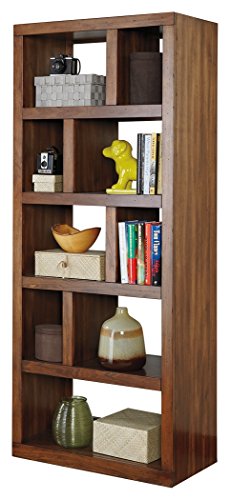 Ashley Furniture Signature Design - Lobink Bookcase - 9 Storage Different Size Cubbies - Brown Finish