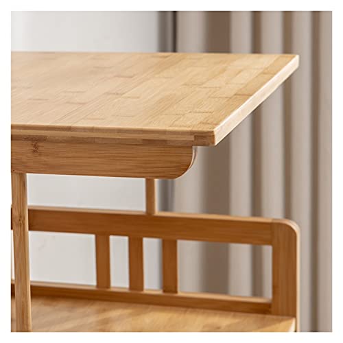 Printer Stand Desktop Printer Stand，3 Tiers Bamboo Desk Organizer，Multifunction Storage Book Shelf Floor Printer Table Space Organizer Perfect Printer Stand for Desk