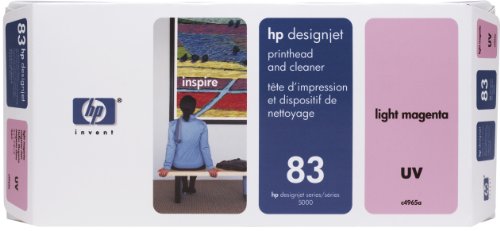 HP 83 C4965A UV Printhead and Printhead Cleaner for DesignJet 5000 series, Light Magenta