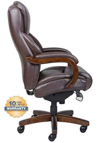 La-Z-Boy Delano Big & Tall Executive Bonded Leather Office Chair - Chestnut (Brown)