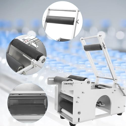 ErnZi Semi-Automatic Round Bottle Labeling Machine 20-40 pcs/min - Bottle Label Applicator