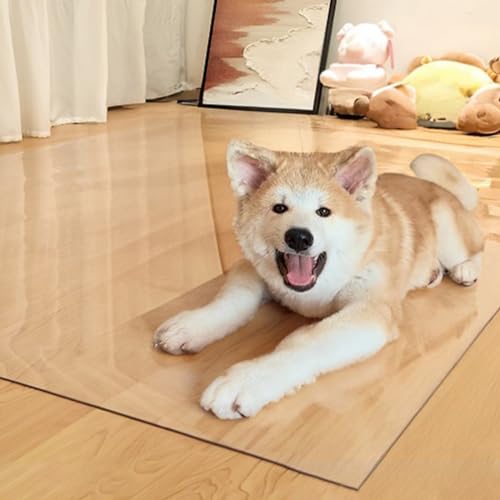 ZAQYCM Hardwood Floor Runner Transparent Office Chair Mat 2MM