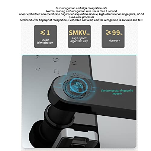 JTKDL Safe Box, Security Fingerprint Biometric Safe, Anti-Theft Cabinet Safe for Home Office, Secure Documents Jewelry Valuables