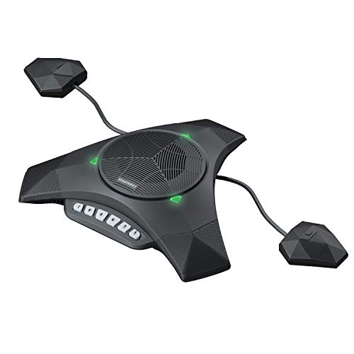 Meeteasy MVOICE8010 EX-B Bluetooth Conference Speakerphone with 2 Expandable Microphones