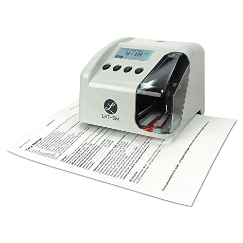 Lathem Time LT5000 LT5000 Electronic Time and Date Stamp, Electronic, Cool Gray