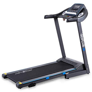Goplus 2.25HP Folding Treadmill Electric Portable Motorized Power Running Fitness Machine,Gray,Running Belt