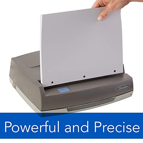 Swingline Electric 3 Hole Punch, Medium Duty Hole Puncher, 50 Sheet Punch Capacity, 350MD, Gray (9800350)