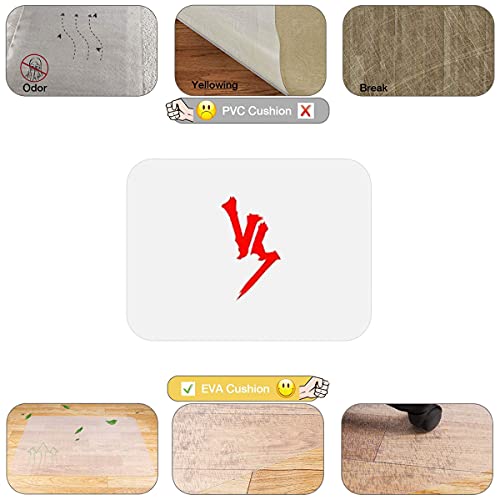 CYGG Transparent Non-Slip Round PVC Floor Protector Mat