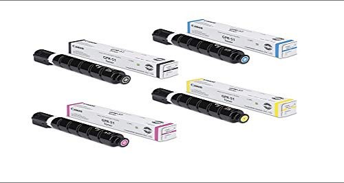 Canon GPR-51 Toner Cartridges (1 Each of BK/CY/MG/YE) for: ImageRunner Advance C250/C250if/C350/C350if.