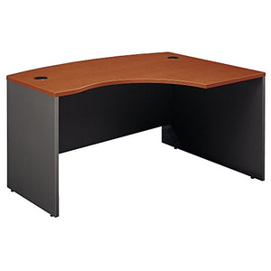 Bush Business Furniture Series C Collection 60W x 43D Right Hand L-Bow Desk Shell in Auburn Maple