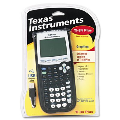 Texas Instruments TI-84 Plus Programmable Graphing Calculator - 10-Digit LCD, Pack of 2