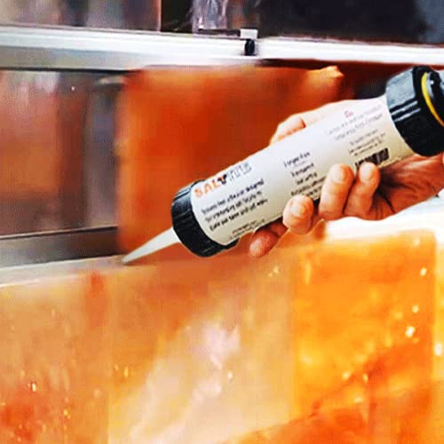 Saltite - Himalayan Salt Glue Pack of 10 Himalayan Salt Adhesive for Joining Himalayan Salt Bricks, The Perfect Sealant for Blocks and Tiles & Salt Products - Pink Salt Wall