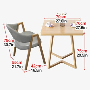 JOSKAA 3 Piece Kitchen Table Set for 2, Reception Table and Chair Combination, Coffee Table and Chair Set, Furniture Office Conference Tables, Compact Century Modern Table Chair Set for Home, Apartment (Color: ____)