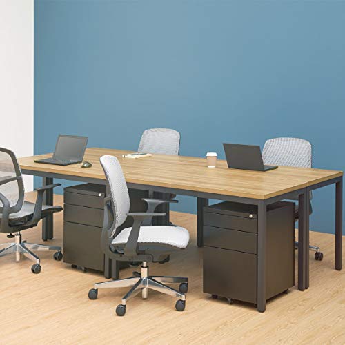 BIBOC Computer Desk/Dining Table, 36X72 inches Office Desk Sturdy Writing Workstation for Home Office Modern Simple Sturdy Laptop Study Table (36X72 inch, Walnut)