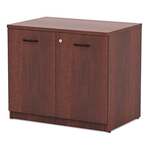 Alera Valencia Series Storage Cabinet, Medium Cherry