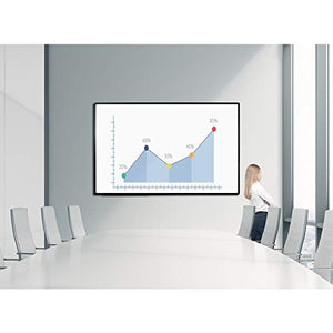 JILoffice Large Magnetic White Board, Dry Erase Board 72 x 40 Inch, Black Aluminum Frame with Detachable Marker Tray, Wall Mounted Board for Office Home and School