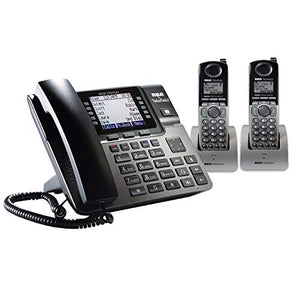 RCA Unison DECT 6.0 Phone System with One Base Station and Two Cordless Handsets