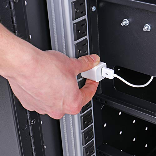 Pearington 32 Device Mobile Charging and Storage Cart for iPads, Chromebooks and Laptop Computers, Up to 13-inch Screen Size, Surge Protection, Front & Back Access Locking Cabinet