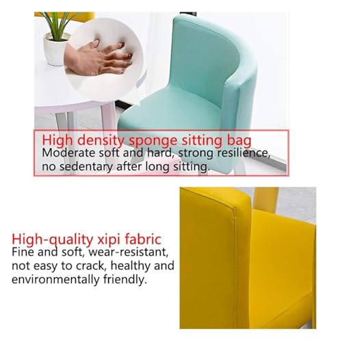 DioOnes Table Set with 1 Table and 4 PU Leather Chairs