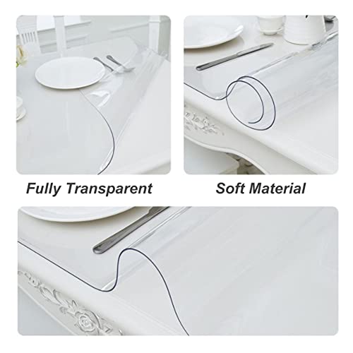 JYDQM Clear Vinyl Plastic Floor Runner Protector Pad - Anti-Slip Waterproof Eco-Friendly Mat (1.5x7m)